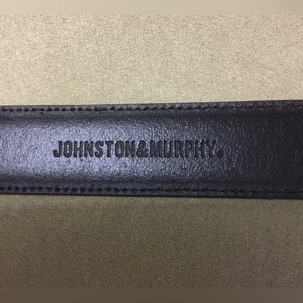 Johnston & Murphy Men’s Brown Leather Buckle Belt Size 40 - B123 - Picture 8 of 9